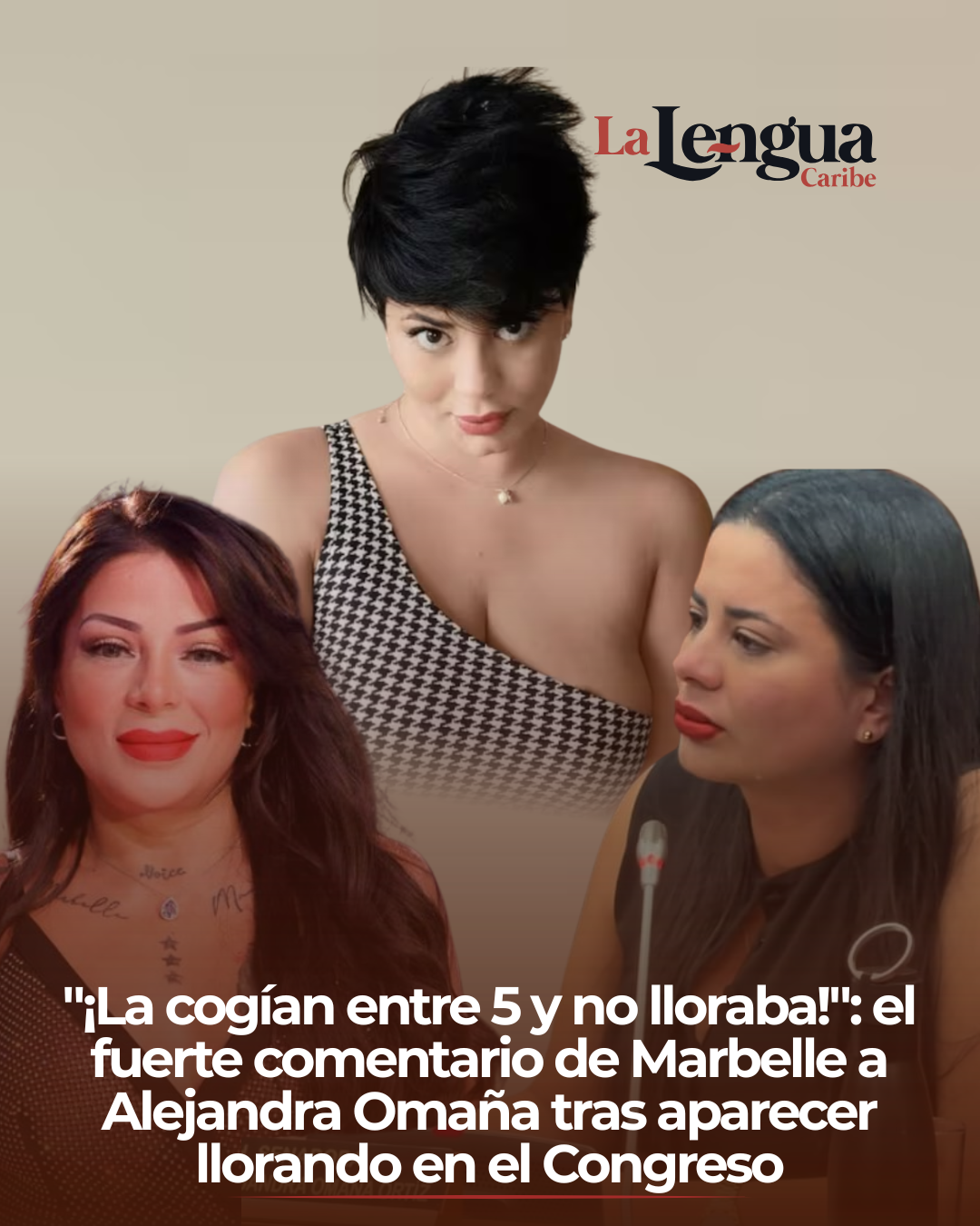 Photo: lalenguacaribe.co «¡La cogían entre 5 y no lloraba!»: el fuerte comentario de Marbelle a Alejandra Omaña tras aparecer llorando en el Congreso